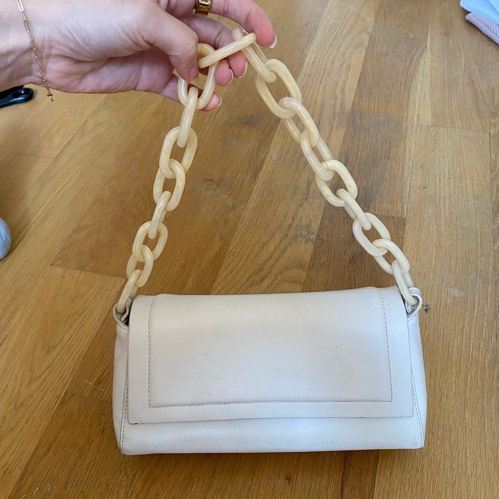 House of Want Cream Shoulder Bag